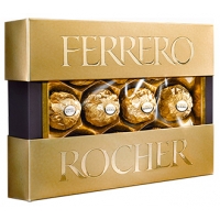 Купить коробку конфет «Ferrero Rocher» — 125г с доставкой в Благовещенске